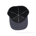 Chapéu snapback de malha com fechamento de plástico